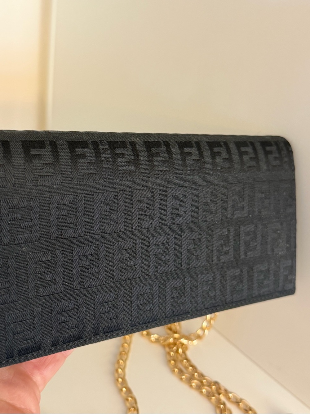 Vintage Fendi FF Zucca Continental Wallet / Convertible Crossbody Clutch - Picture 2 of 9